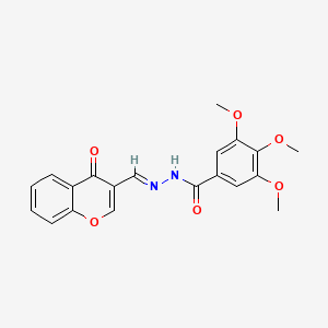 3,4,5-trimethoxy-N'-[(4-oxo-4H-chromen-3-yl)methylene]benzohydrazide