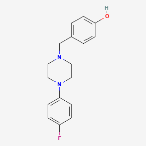 4-{[4-(4-fluorophenyl)-1-piperazinyl]methyl}phenol