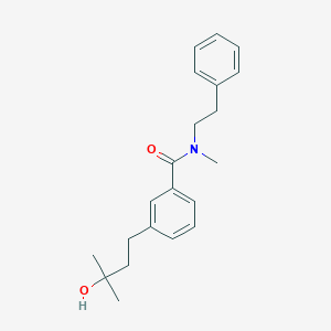 3-(3-hydroxy-3-methylbutyl)-N-methyl-N-(2-phenylethyl)benzamide