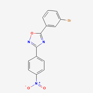 5-(3-bromophenyl)-3-(4-nitrophenyl)-1,2,4-oxadiazole