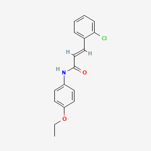 molecular formula C17H16ClNO2 B5524044 3-(2-chlorophenyl)-N-(4-ethoxyphenyl)acrylamide 