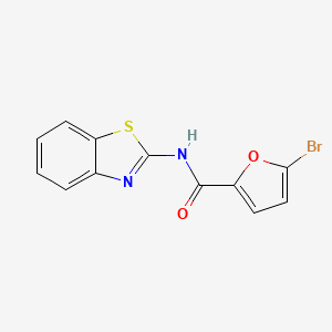 molecular formula C12H7BrN2O2S B5524060 N-1,3-benzothiazol-2-yl-5-bromo-2-furamide 