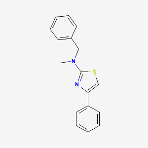 molecular formula C17H16N2S B5524087 N-benzyl-N-methyl-4-phenyl-1,3-thiazol-2-amine 