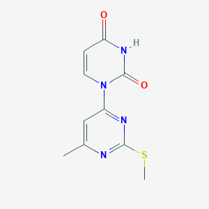molecular formula C10H10N4O2S B5524146 6'-甲基-2'-(甲硫基)-2H-1,4'-联吡rimidine-2,4(3H)-二酮 