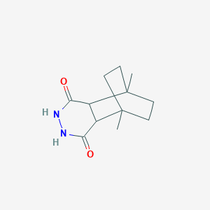 molecular formula C12H18N2O2 B5524165 1,8-dimethyl-4,5-diazatricyclo[6.2.2.0~2,7~]dodecane-3,6-dione 