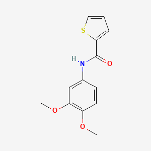 molecular formula C13H13NO3S B5524207 N-(3,4-二甲氧基苯基)-2-噻吩甲酰胺 