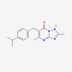 molecular formula C17H20N4O B5524252 6-(4-异丙基苄基)-2,5-二甲基[1,2,4]三唑并[1,5-a]嘧啶-7(4H)-酮 