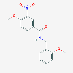 molecular formula C16H16N2O5 B5524416 4-methoxy-N-(2-methoxybenzyl)-3-nitrobenzamide 