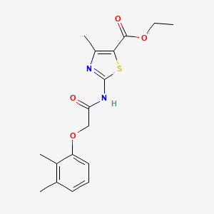 molecular formula C17H20N2O4S B5524508 2-乙酰基-[(2,3-二甲基苯氧基)乙酰基氨基]-4-甲基-1,3-噻唑-5-羧酸乙酯 