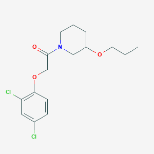 molecular formula C16H21Cl2NO3 B5524532 1-[(2,4-二氯苯氧基)乙酰基]-3-丙氧基哌啶 