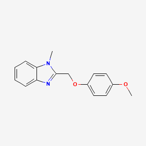 molecular formula C16H16N2O2 B5524562 2-[(4-methoxyphenoxy)methyl]-1-methyl-1H-benzimidazole 