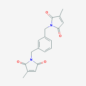 molecular formula C18H16N2O4 B055246 1H-吡咯-2,5-二酮，1,1'-[1,3-亚苯基双(亚甲基)]双[3-甲基- CAS No. 119462-56-5