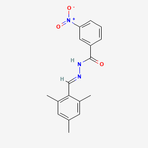 molecular formula C17H17N3O3 B5524686 N'-(间甲苯甲亚甲基)-3-硝基苯甲酰肼 