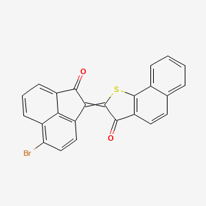 molecular formula C24H11BrO2S B5524773 2-(6-bromo-2-oxo-1(2H)-acenaphthylenylidene)naphtho[1,2-b]thiophen-3(2H)-one 