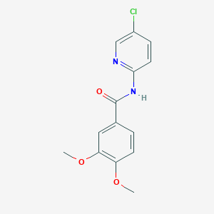 molecular formula C14H13ClN2O3 B5524820 N-(5-chloro-2-pyridinyl)-3,4-dimethoxybenzamide 