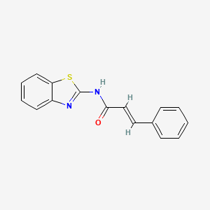 molecular formula C16H12N2OS B5524841 N-1,3-benzothiazol-2-yl-3-phenylacrylamide 