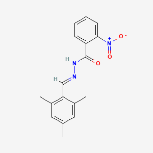 molecular formula C17H17N3O3 B5524862 N'-(mesitylmethylene)-2-nitrobenzohydrazide 