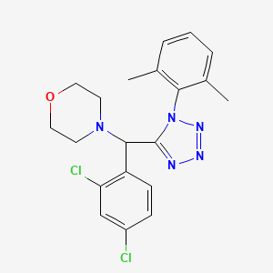 molecular formula C20H21Cl2N5O B5524892 4-{(2,4-二氯苯基)[1-(2,6-二甲苯基)-1H-四唑-5-基]甲基}吗啉 
