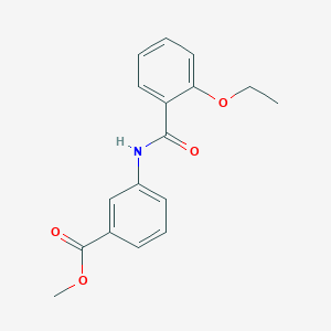 molecular formula C17H17NO4 B5525010 3-[(2-乙氧基苯甲酰)氨基]苯甲酸甲酯 