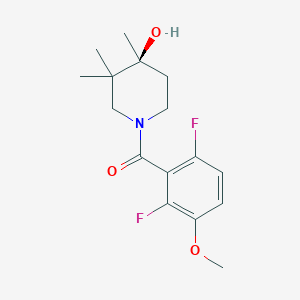 molecular formula C16H21F2NO3 B5525028 (4S*)-1-(2,6-difluoro-3-methoxybenzoyl)-3,3,4-trimethylpiperidin-4-ol 