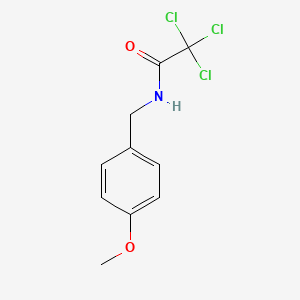 molecular formula C10H10Cl3NO2 B5525053 2,2,2-三氯-N-(4-甲氧基苄基)乙酰胺 