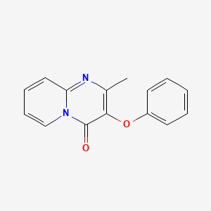 molecular formula C15H12N2O2 B5525075 2-甲基-3-苯氧基-4H-吡啶并[1,2-a]嘧啶-4-酮 