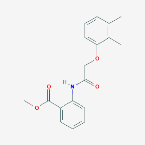 molecular formula C18H19NO4 B5525112 2-{[(2,3-二甲基苯氧基)乙酰基]氨基}苯甲酸甲酯 