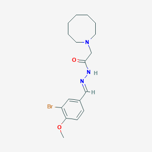 molecular formula C17H24BrN3O2 B5525128 2-(1-azocanyl)-N'-(3-bromo-4-methoxybenzylidene)acetohydrazide 