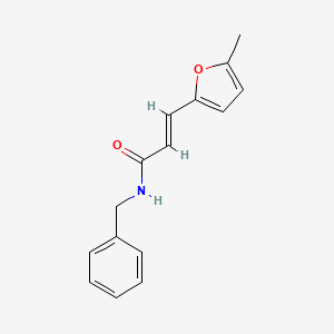 molecular formula C15H15NO2 B5525139 N-苄基-3-(5-甲基-2-呋喃基)丙烯酰胺 