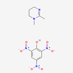 molecular formula C12H15N5O7 B5525165 2,4,6-trinitrophenol - 1,2-dimethyl-1,4,5,6-tetrahydropyrimidine (1:1) 
