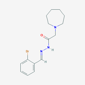 molecular formula C15H20BrN3O B5525204 2-(1-azepanyl)-N'-(2-bromobenzylidene)acetohydrazide 