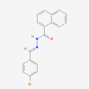 molecular formula C18H13BrN2O B5525217 N'-(4-溴苄叉)-1-萘酰肼 