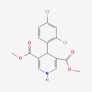 molecular formula C15H13Cl2NO4 B5525234 4-(2,4-二氯苯基)-1,4-二氢-3,5-吡啶二甲酸二甲酯 