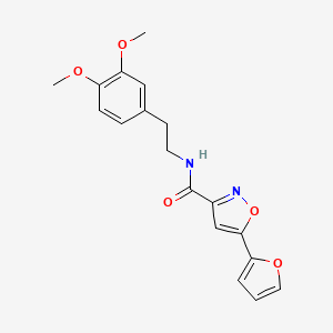 molecular formula C18H18N2O5 B5525242 N-[2-(3,4-dimethoxyphenyl)ethyl]-5-(2-furyl)-3-isoxazolecarboxamide 