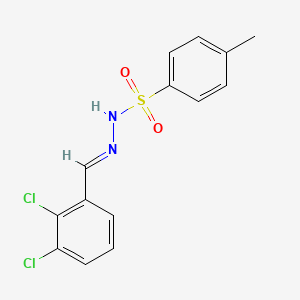 molecular formula C14H12Cl2N2O2S B5525243 N'-(2,3-二氯亚苄基)-4-甲苯磺酰肼 