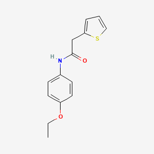 molecular formula C14H15NO2S B5525251 N-(4-ethoxyphenyl)-2-(2-thienyl)acetamide 