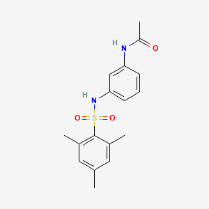 molecular formula C17H20N2O3S B5525272 N-{3-[(间甲苯磺酰基)氨基]苯基}乙酰胺 