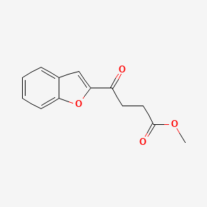 molecular formula C13H12O4 B5525314 4-(1-苯并呋喃-2-基)-4-氧代丁酸甲酯 