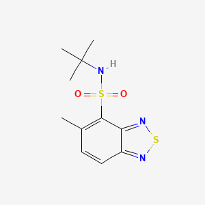 molecular formula C11H15N3O2S2 B5525342 N-(tert-butyl)-5-methyl-2,1,3-benzothiadiazole-4-sulfonamide 