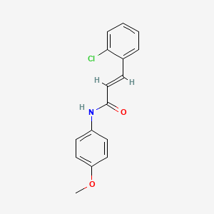 molecular formula C16H14ClNO2 B5525350 3-(2-氯苯基)-N-(4-甲氧基苯基)丙烯酰胺 