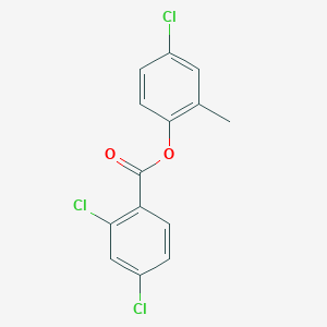 molecular formula C14H9Cl3O2 B5525568 4-chloro-2-methylphenyl 2,4-dichlorobenzoate 