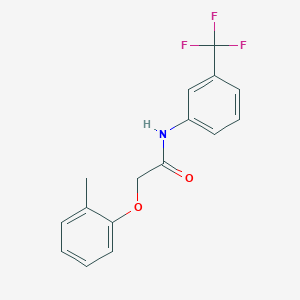 molecular formula C16H14F3NO2 B5525596 2-(2-甲基苯氧基)-N-[3-(三氟甲基)苯基]乙酰胺 