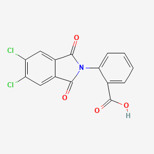 molecular formula C15H7Cl2NO4 B5525612 2-(5,6-二氯-1,3-二氧代-1,3-二氢-2H-异吲哚-2-基)苯甲酸 
