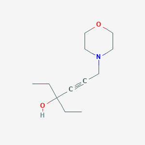 molecular formula C12H21NO2 B5525655 3-ethyl-6-(4-morpholinyl)-4-hexyn-3-ol 