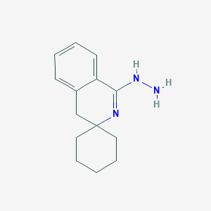 molecular formula C14H19N3 B5525670 2'H-spiro[cyclohexane-1,3'-isoquinolin]-1'(4'H)-one hydrazone 