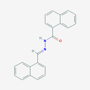 molecular formula C22H16N2O B5525810 N'-(1-萘甲亚甲基)-1-萘酰肼 