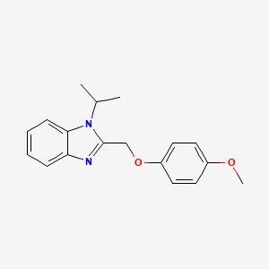 molecular formula C18H20N2O2 B5525834 1-isopropyl-2-[(4-methoxyphenoxy)methyl]-1H-benzimidazole 