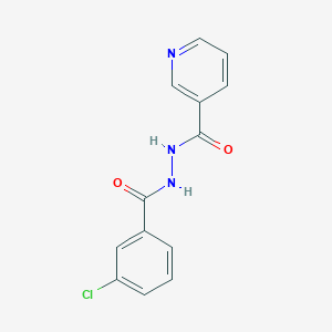 molecular formula C13H10ClN3O2 B5526043 N'-(3-氯苯甲酰)烟酰肼 