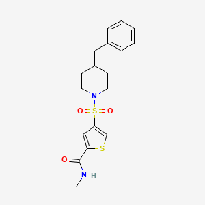 4-[(4-benzyl-1-piperidinyl)sulfonyl]-N-methyl-2-thiophenecarboxamide
