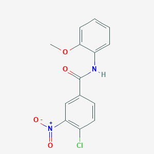 molecular formula C14H11ClN2O4 B5526097 4-chloro-N-(2-methoxyphenyl)-3-nitrobenzamide 